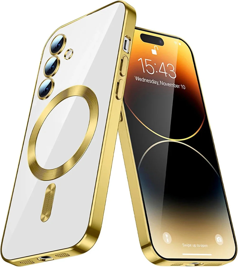 Cover Magsafe Magnetic Mirror Glow (Samsung Galaxy S26/S25/FE/S24/S23/Ultra/A56/A36/A26/A55/A54/A17/A07/A16/A35/A15/A14/A05)