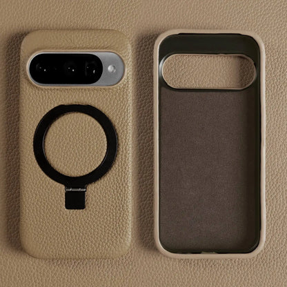Cover Vera Pelle con Anello (Google Pixel 10 Pro/9Pro/8A/7Pro/6pro/5A)