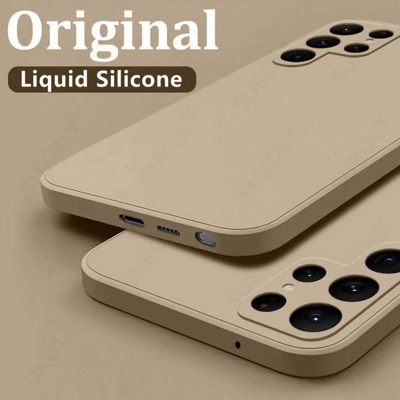 YISHANGOU - Cover Cloud Liquid Shell (Samsung Galaxy S22/S24/Ultra/S23/S20/S21FE/S25 Edge/A17/A52/A55/A53/A54/A56/S26/A37/A57)