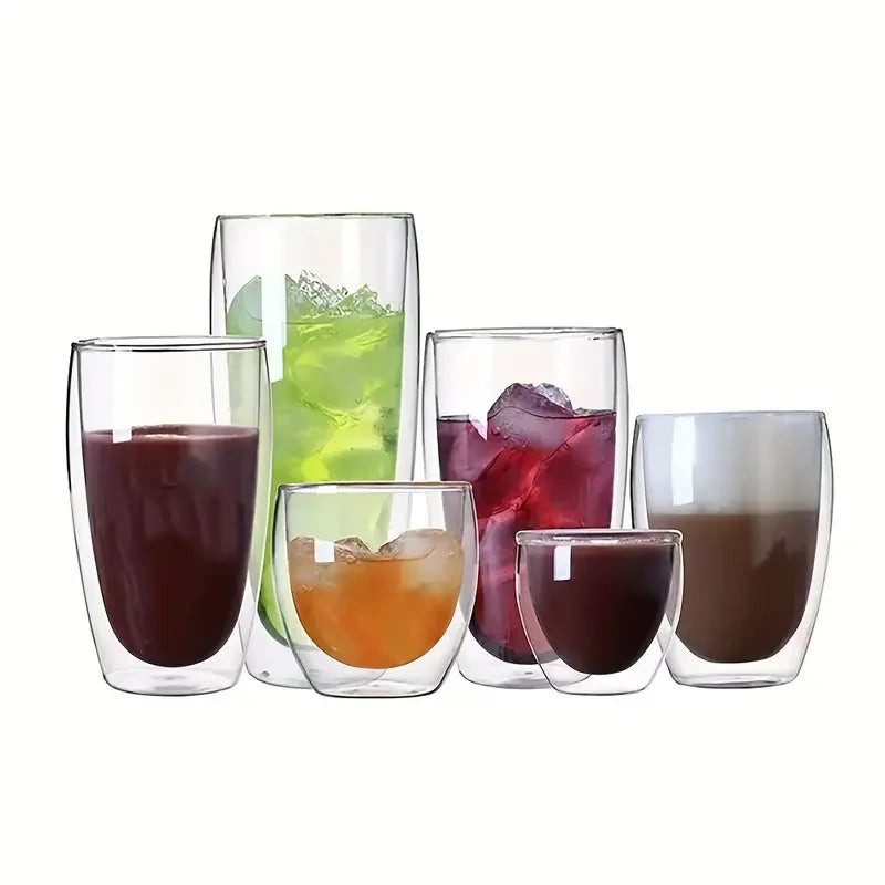 AeroGlass™ - Bicchiere e Tazza Termica a Doppia Parete 80/150/250/350/450ml