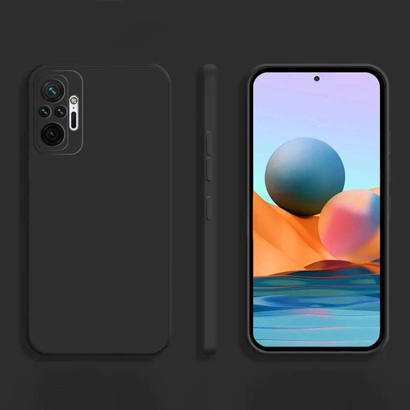 Cover Square Soft Silicone (Redmi Note 10 Xiaomi/10 Pro/Max/10S/1O/10 S)