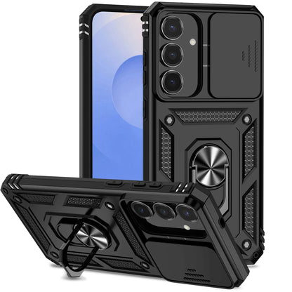 Cover Titan Ring Armor (Ring Holder & Lens Protect) (Samsung Galaxy S25FE/S25Edge/A17/A07/A56/A26/A36/A16/A06/S25FE)