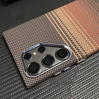 Cover Mag Carbon Alloy (MagSafe + Alloy Lens) (Samsung Galaxy S26Ultra/S26/S25/S24/S23/Ultra/Plus)