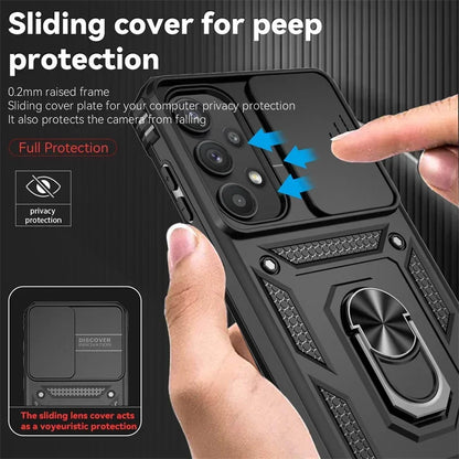 Cover Titan Ring Armor (Ring Holder & Lens Protect) (Samsung Galaxy S25FE/S25Edge/A17/A07/A56/A26/A36/A16/A06/S25FE)