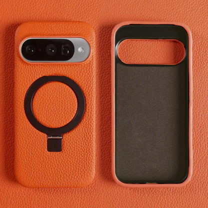 Cover Vera Pelle con Anello (Google Pixel 10 Pro/9Pro/8A/7Pro/6pro/5A)