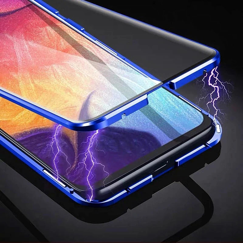 Cover 360° Metal & Glass Magnetic Case 8Xiaomi 14T Pro/13T/11T / Redmi Note 13/12/11/10/9S/8 Pro)