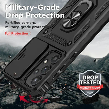 Cover Titan Ring Armor (Ring Holder & Lens Protect) (Samsung Galaxy S25FE/S25Edge/A17/A07/A56/A26/A36/A16/A06/S25FE)
