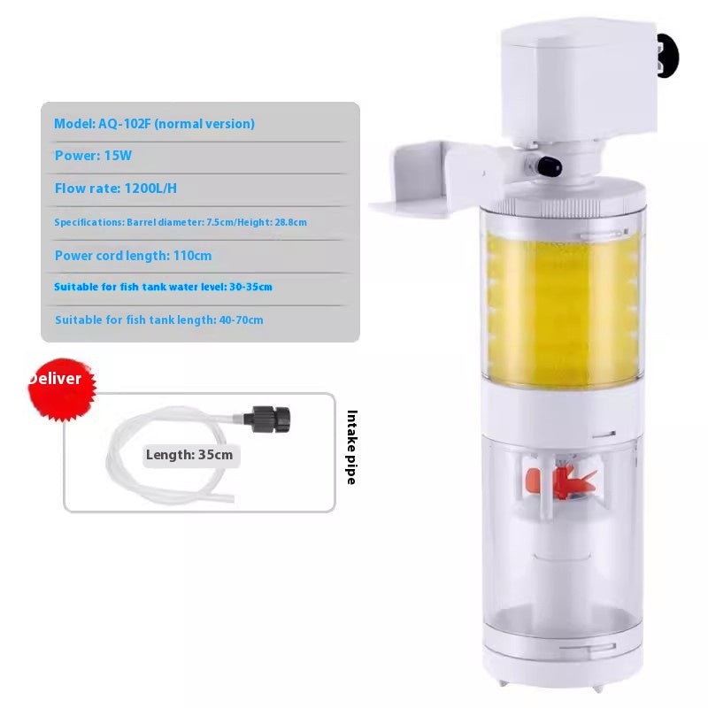 Filtro Interno 3-in-1 - Sistema Aspirazione e WC Pesci