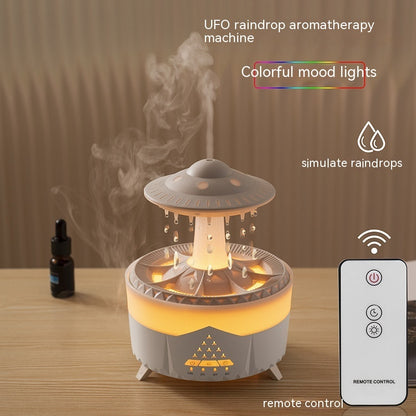 Mushroom Zen Rain - Umidificatore a Pioggia e LED Multi-Colore