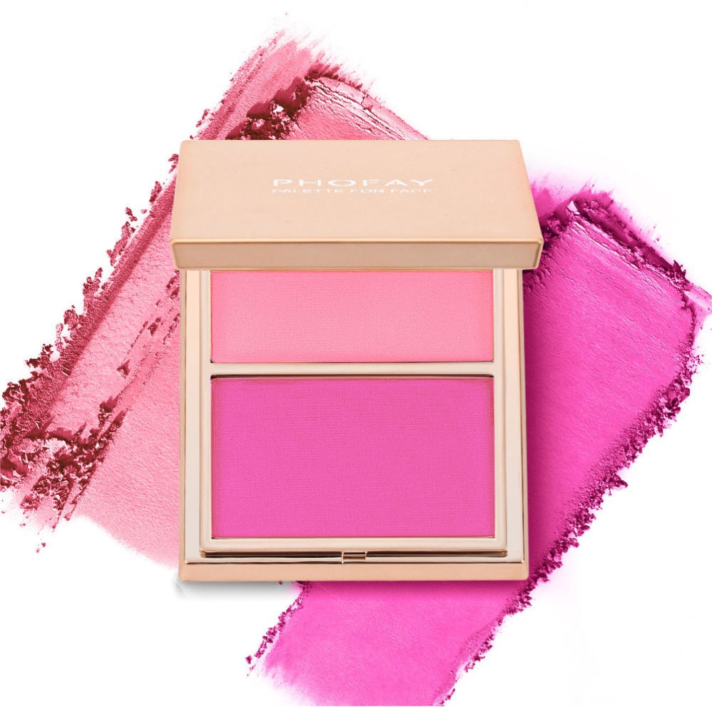 PHOFAY Cream & Powder Blush Duo