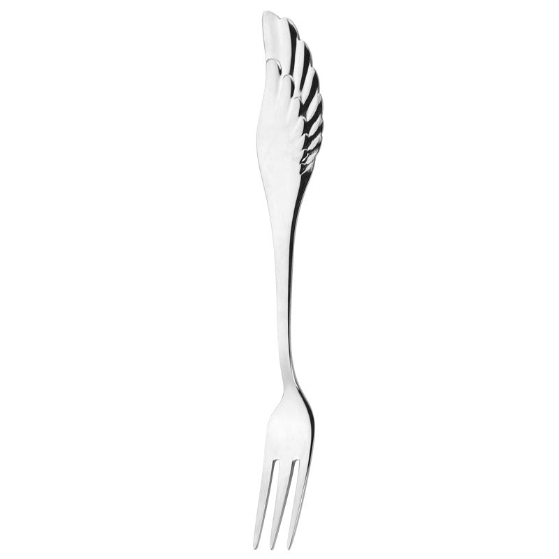 Angel Wings Spoon – Cucchiaino e Forchetta con Ali in Acciaio 304