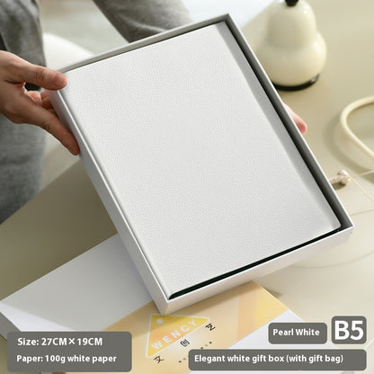 Notebook in Pelle Morbida Motivo Litchi