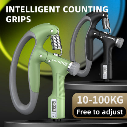 Power Grip Pro – Impugnatura Intelligente Regolabile (10-100 kg) con Contagiri