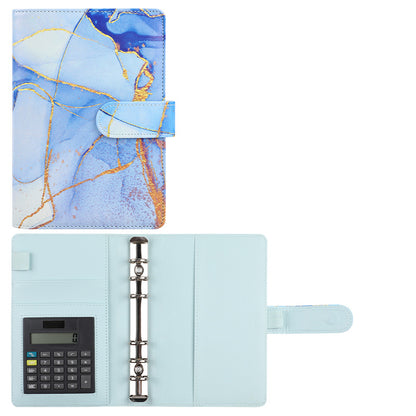 Business Planner A6 in Pelle (6 Fori + Calcolatrice)