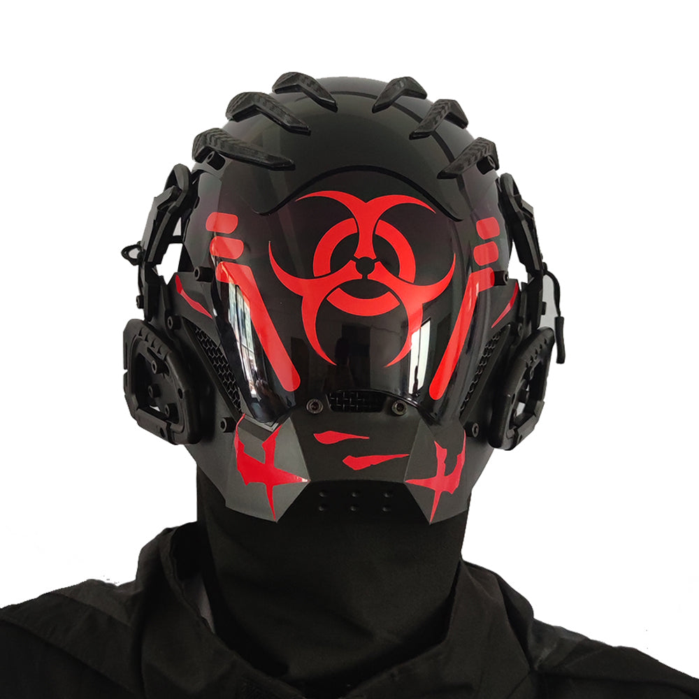 Maschera Cyberpunk per Casco