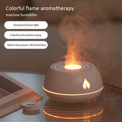 Flame Mood - Mini Umidificatore Aroma a 7 Colori