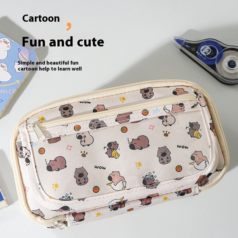 Astuccio Maxi-Capacity Kawaii Capibara