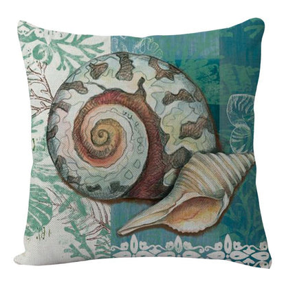 Ocean Turtle Print – Federa Decorativa con Stampa Tartaruga Marina