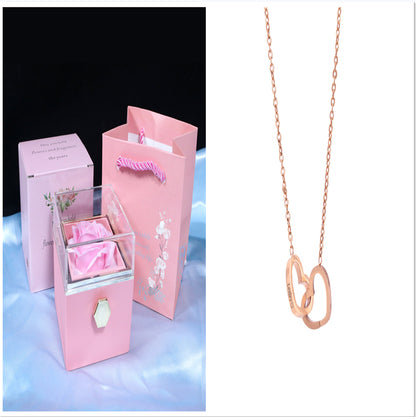 Gift Box with Jewel embellished with an eternal rose