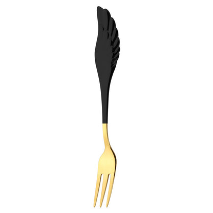 Angel Wings Spoon – Cucchiaino e Forchetta con Ali in Acciaio 304