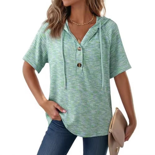 Hoodie Honeycomb V-Neck (S-2XL)