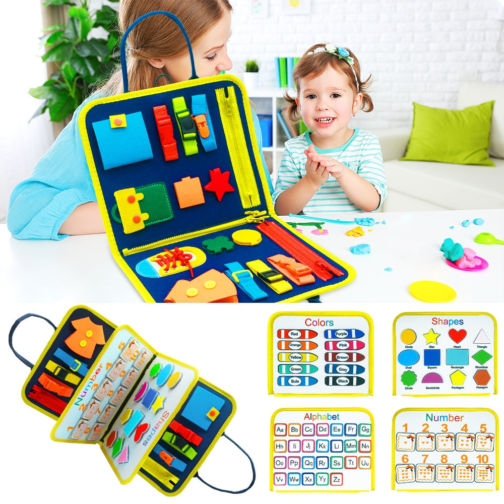 Sensory Skill Book – Libro Interattivo Sensoriale per Apprendimento Prescolare