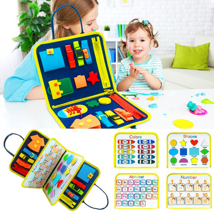 Sensory Skill Book – Libro Interattivo Sensoriale per Apprendimento Prescolare