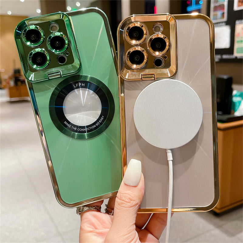 Mag-Lens CD-Luxury: Cover con Supporto Invisibile (Iphone 13/14/Pro/Pro Max)