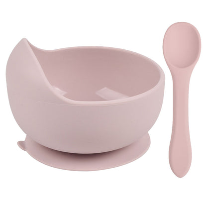 Soft Silicone Baby Set – Piatto e Cucchiaio Coordinati in Silicone