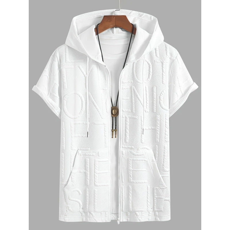 Jacquard Hoodie Tee (2XL-6XL)