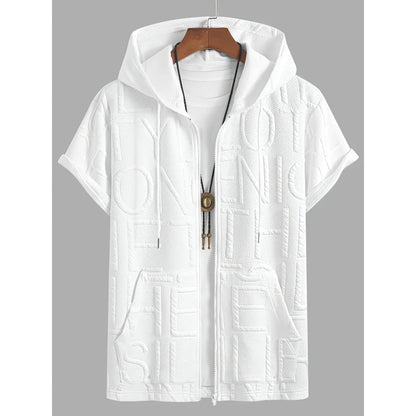 Jacquard Hoodie Tee (2XL-6XL)