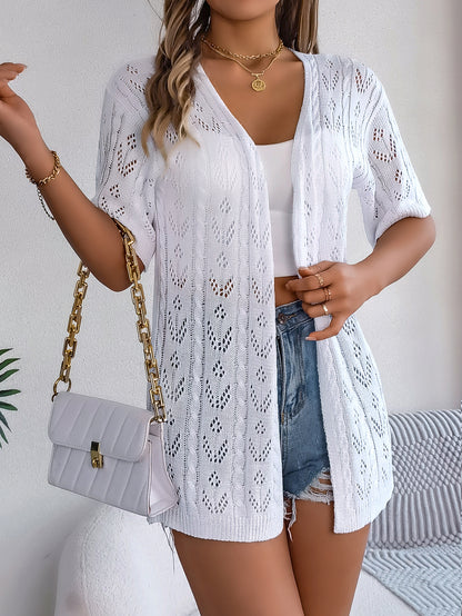 Cardigan Maglia Maniche Corte (S-XL)