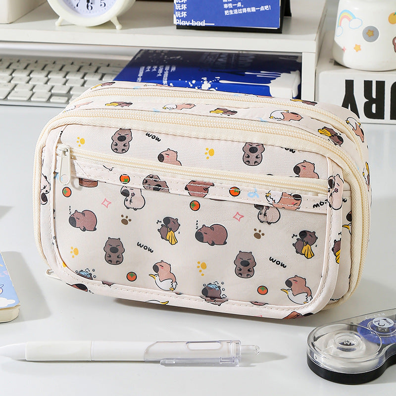 Astuccio Maxi-Capacity Kawaii Capibara