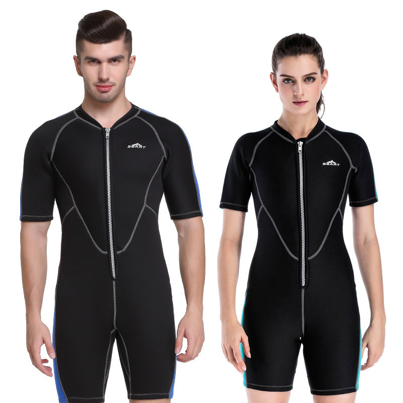 Deep Surf One-Piece – Muta in Neoprene a Manica Corta (Uomo/Donna) (S-3XL)