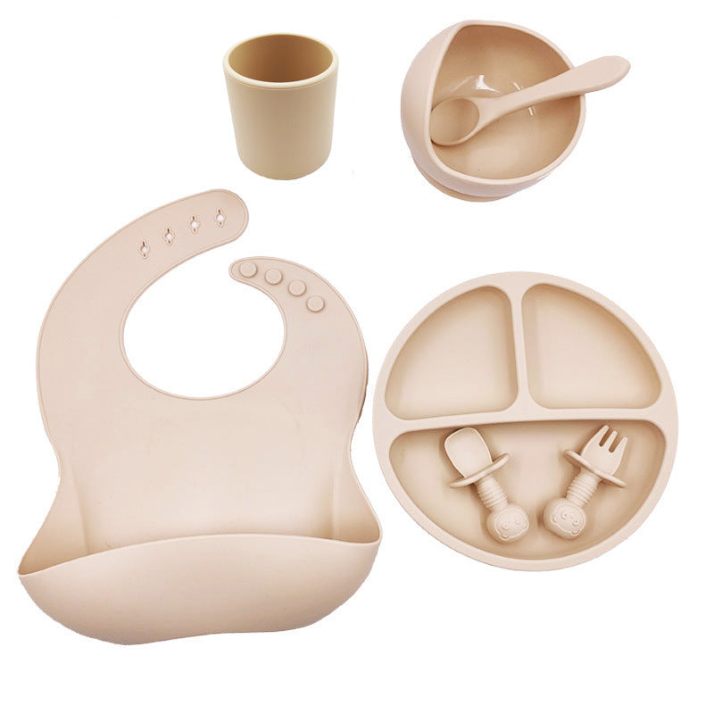 Tiny Gourmet - Set Pappa in Silicone: Bavaglino, Tazza e Posate
