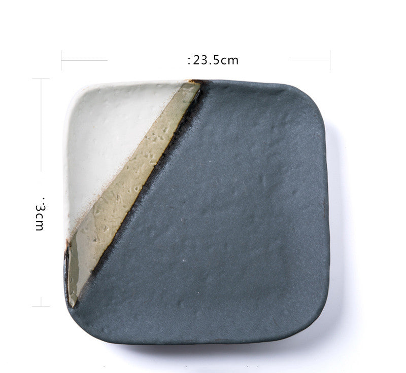 Retro Thick Ceramic – Piatti Spessi Quadrati e Rotondi