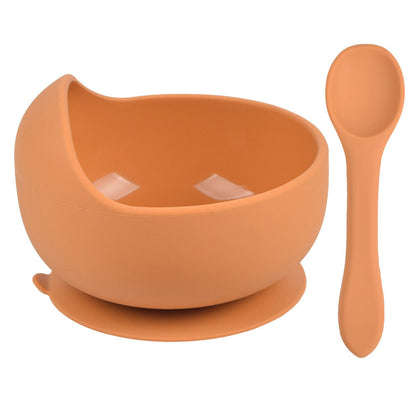 Soft Silicone Baby Set – Piatto e Cucchiaio Coordinati in Silicone