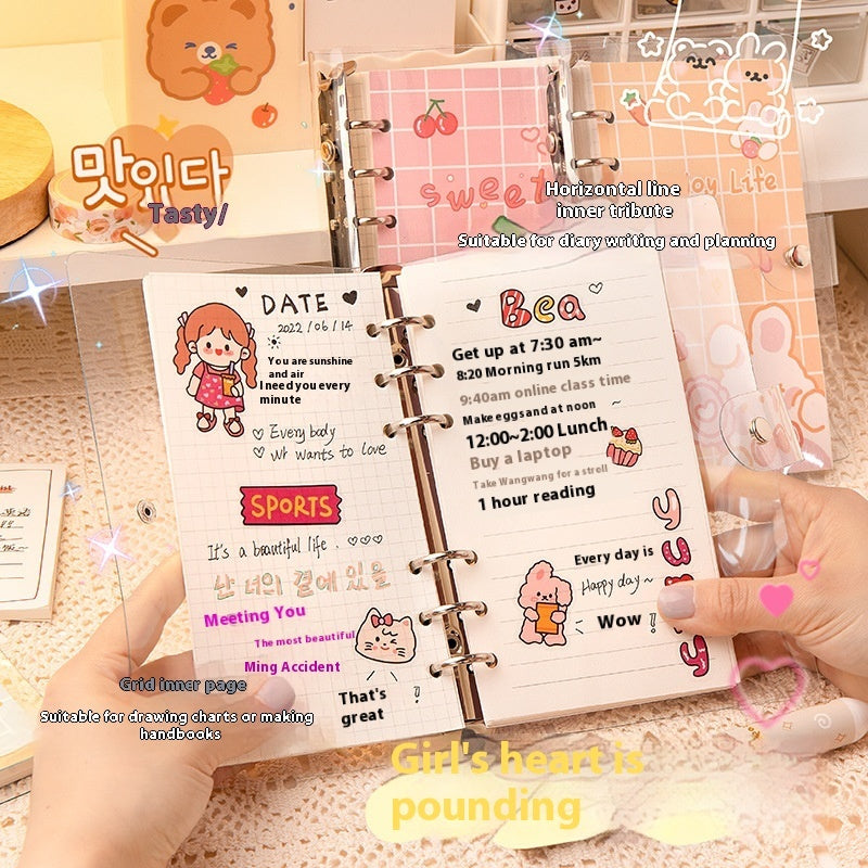 Diario a Spirale "Sweet Heart" con Charm