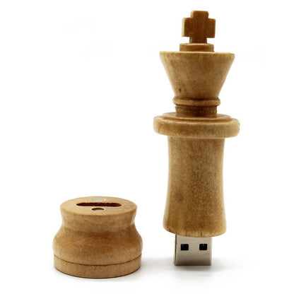 Wooden Chess Flash Drive - Modello Scacchi in Legno (4GB / 8GB / 16GB / 32GB / 64GB)