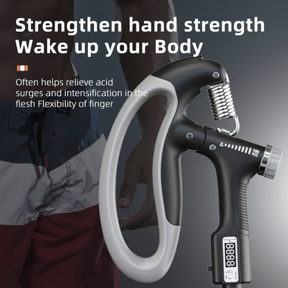 Power Grip Pro – Impugnatura Intelligente Regolabile (10-100 kg) con Contagiri