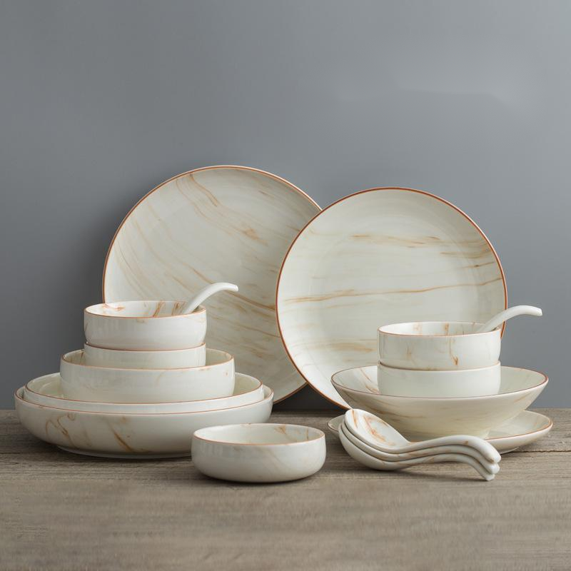 Marble Glaze Collection – Ciotole e Piatti Marmorizzati