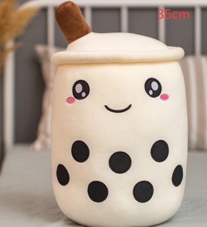 Boba Tea Plush – Cuscino Peluche a forma di Tazza Bubble Tea