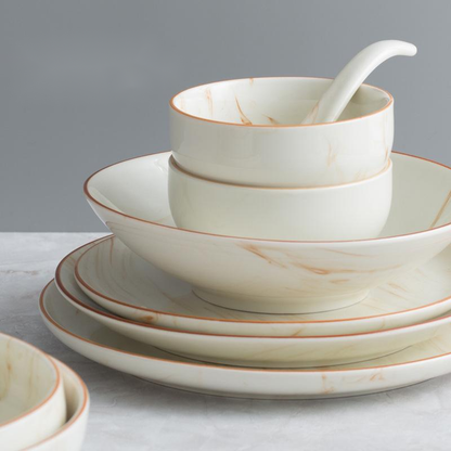 Marble Glaze Collection – Ciotole e Piatti Marmorizzati
