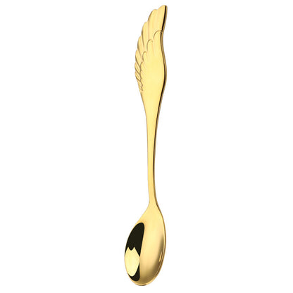 Angel Wings Spoon – Cucchiaino e Forchetta con Ali in Acciaio 304