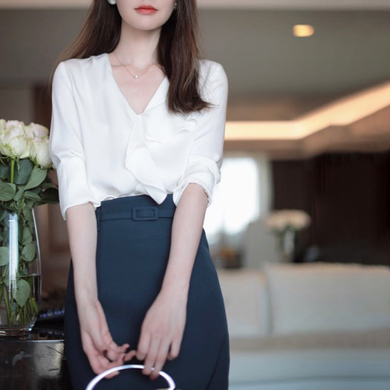Designer Minimalist White Shirt (S-XL)