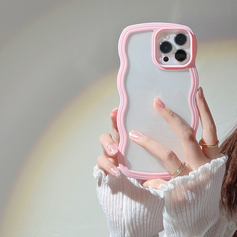 Candy-Wave: Custodia con Bordo Ondulato (Iphone 13 / 13 Pro / 13 Pro Max / 14 / 14 Plus / 14 Pro / 14 Pro Max)