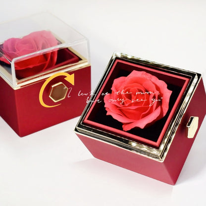 Gift Box with Jewel embellished with an eternal rose