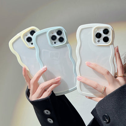 Candy-Wave: Custodia con Bordo Ondulato (Iphone 13 / 13 Pro / 13 Pro Max / 14 / 14 Plus / 14 Pro / 14 Pro Max)