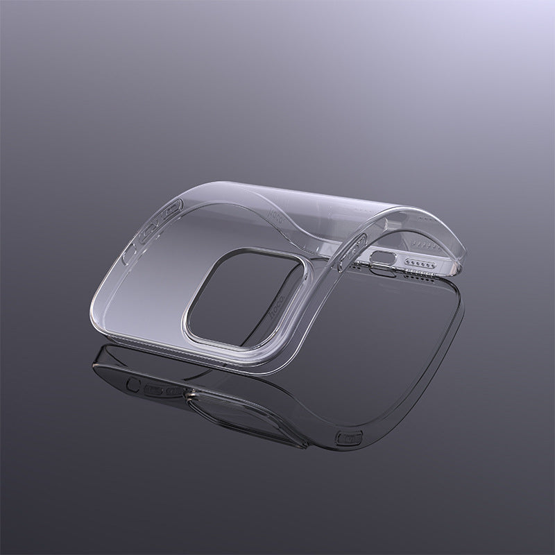Pure-Crystal TPU: Cover Ultra-Trasparente (Iphone 13 / 14 / 15 / 13 Mini / 13-14-15 Pro /13-14-15 Pro Max / 14-15 Plus)
