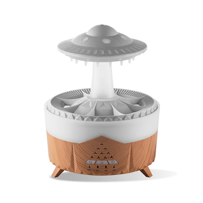 Mushroom Zen Rain - Umidificatore a Pioggia e LED Multi-Colore